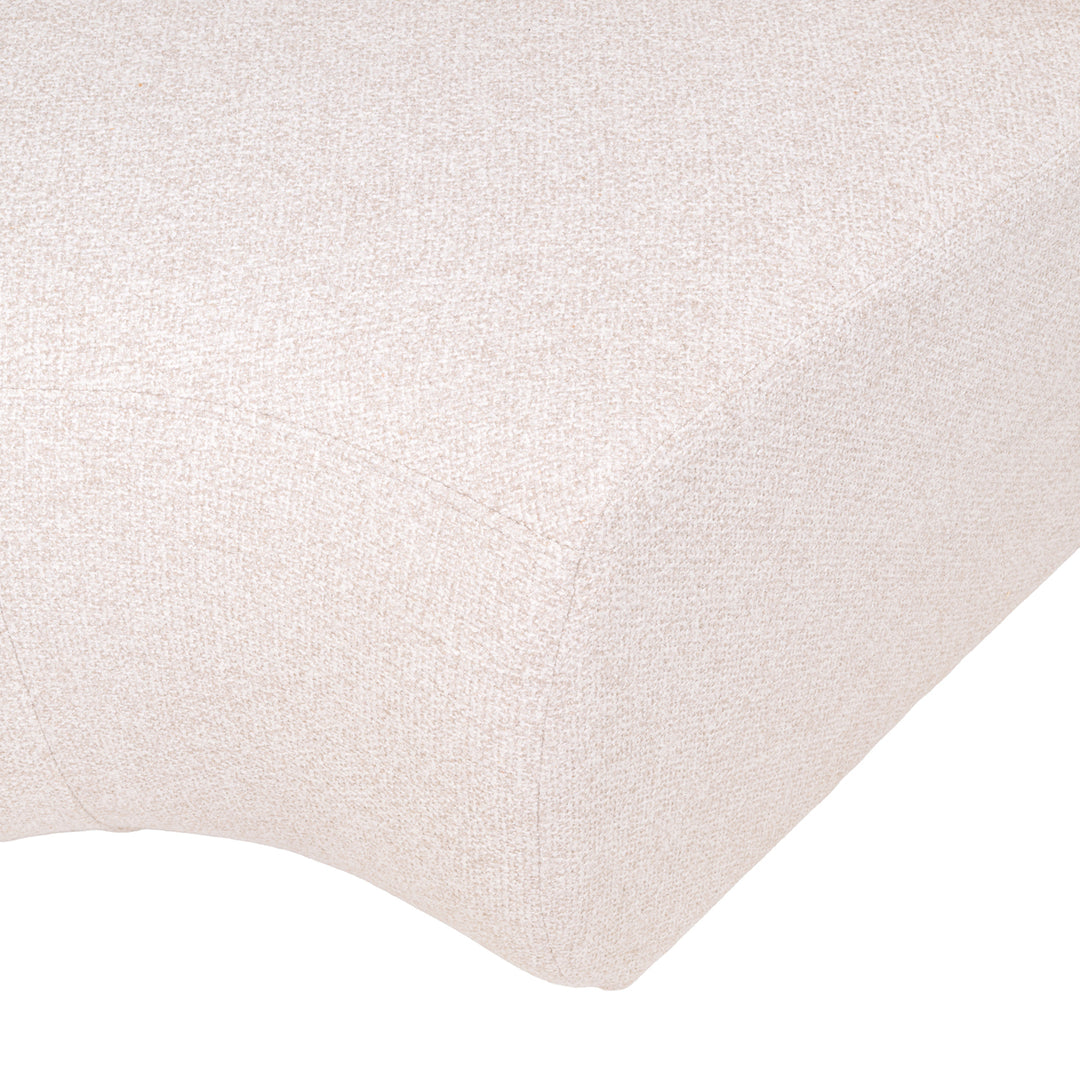 Eetkamer bank Sorrobon cayenne ecru round - fully upholstered