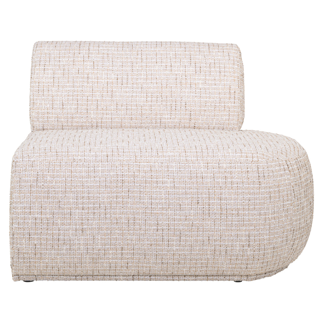 Eetkamer bank Sorrobon trendy cream open end right straight
