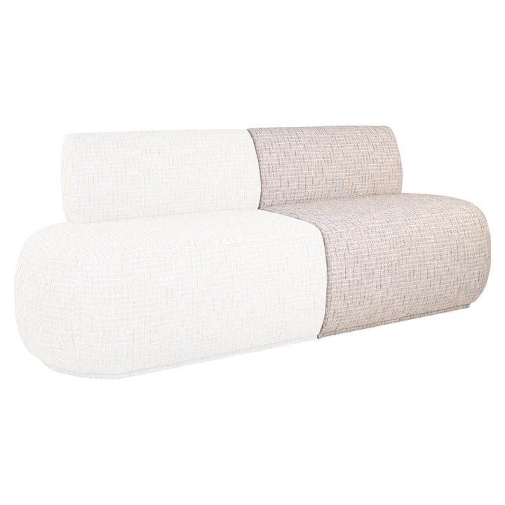 Eetkamer bank Sorrobon trendy cream open end right straight