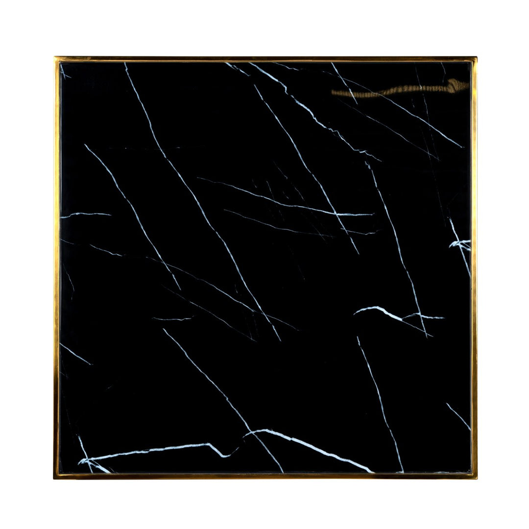 Bistrotafel Can Roca black/gold 70x70