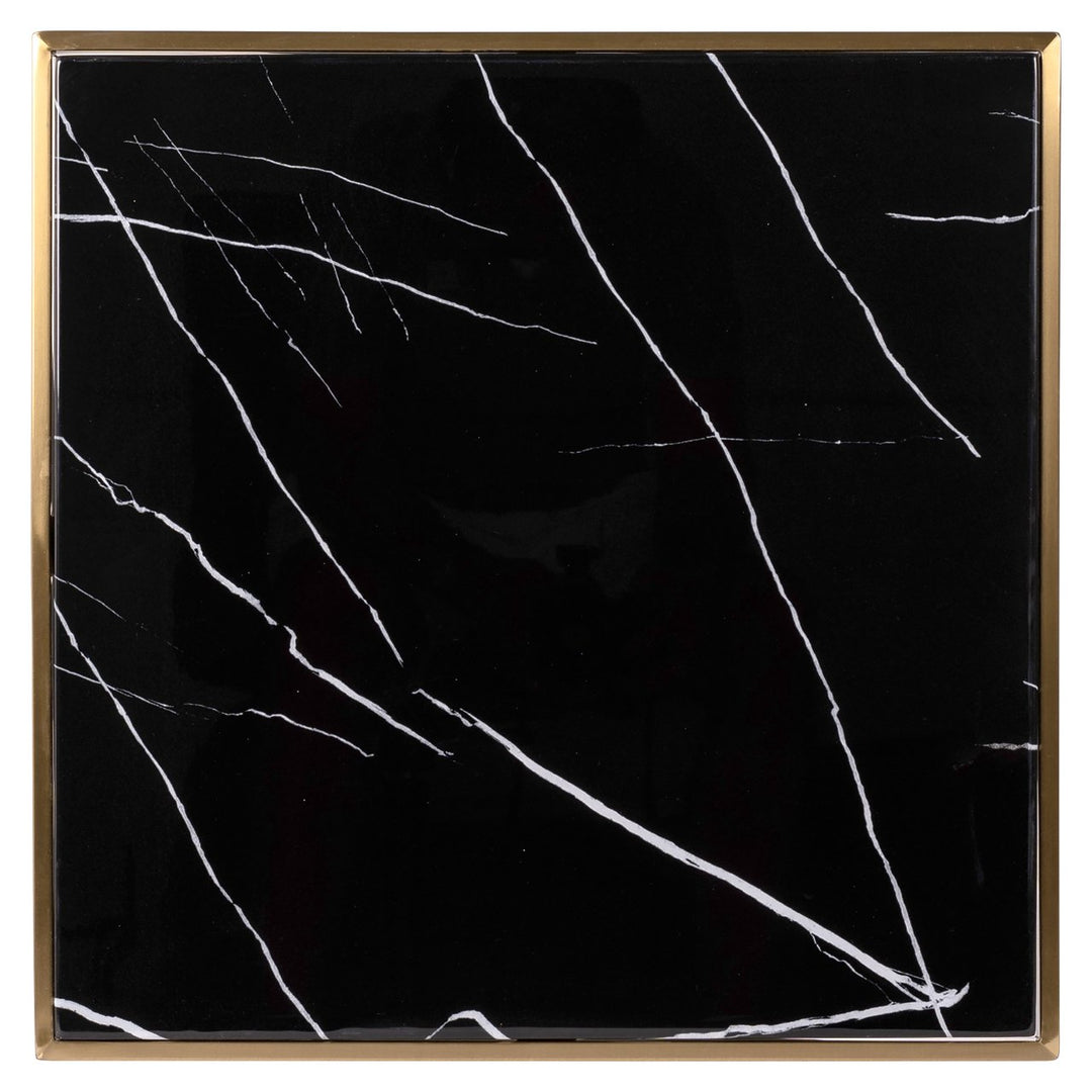 Bistrotafel Zenza black/gold 50x50