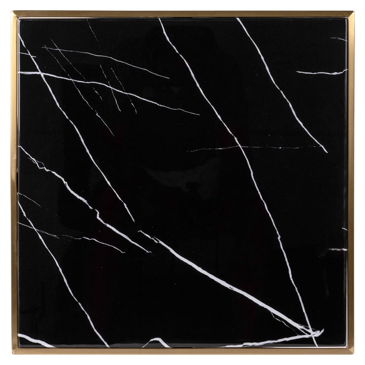 Bistrotafel Zenza black/gold 50x50