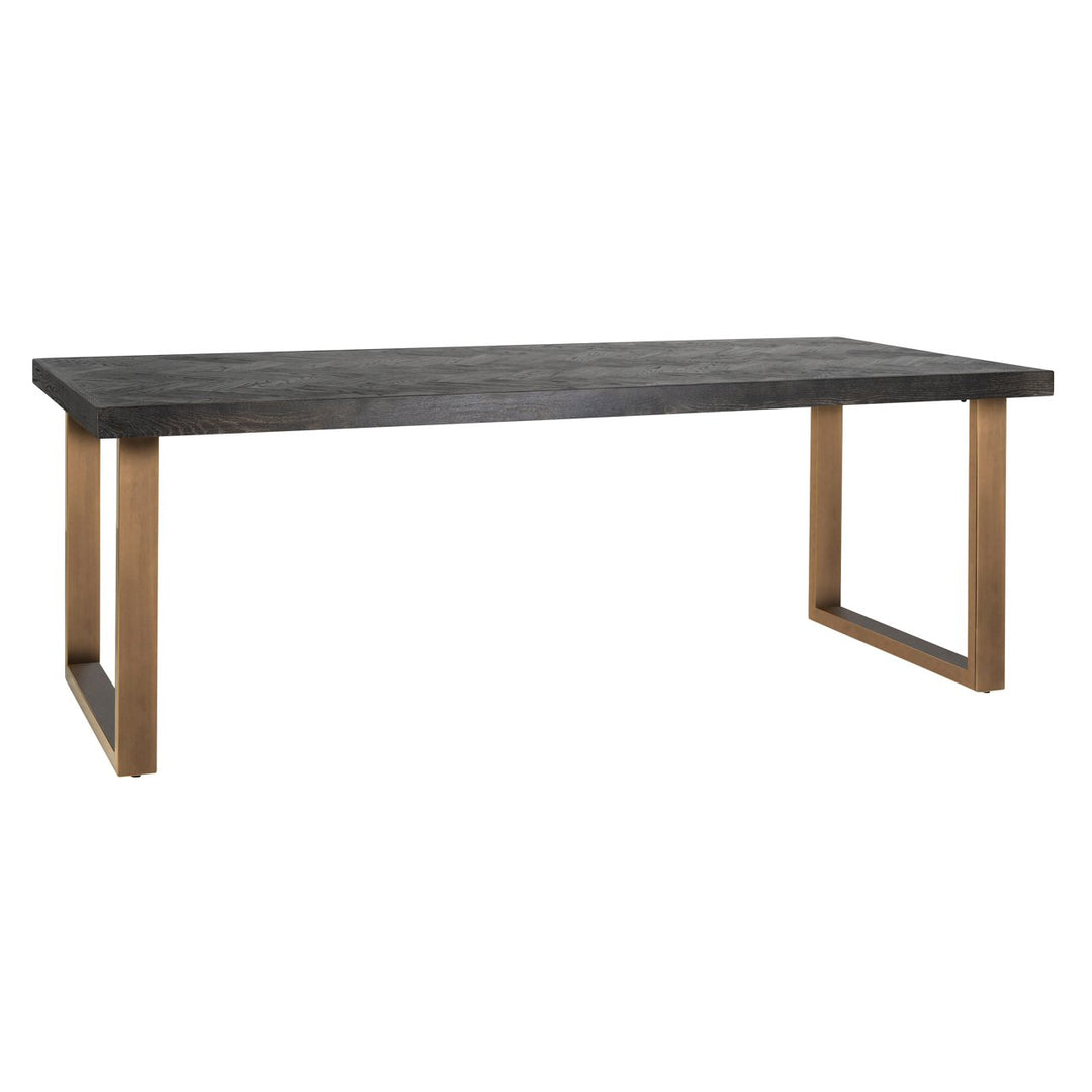 Eettafel Blackbone Brass black rustic 220