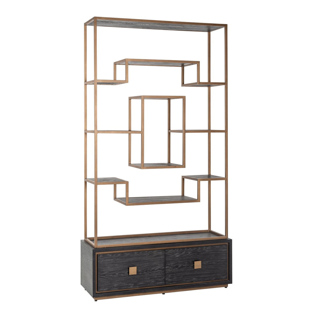 Wandkast Hunter black rustic