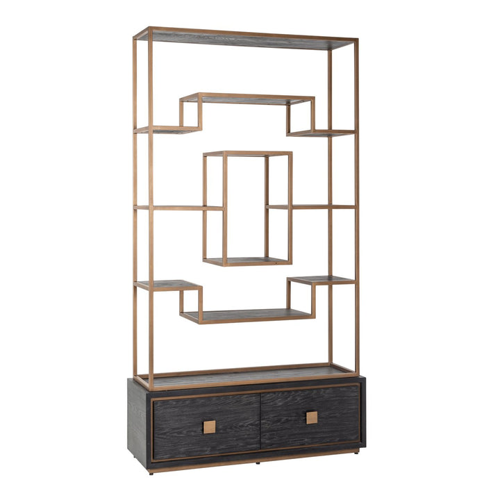 Wandkast Hunter black rustic