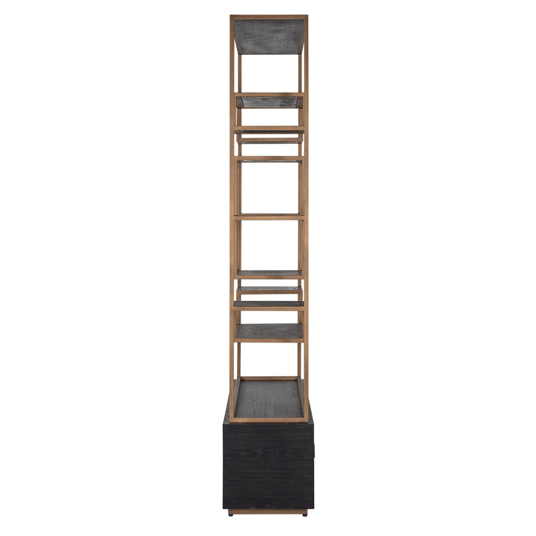Wandkast Hunter black rustic