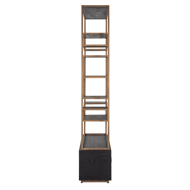 Wandkast Hunter black rustic