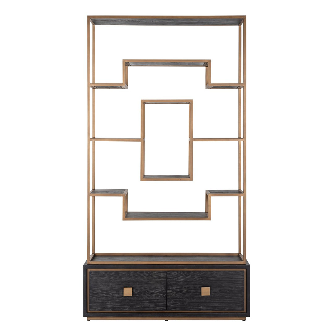 Wandkast Hunter black rustic