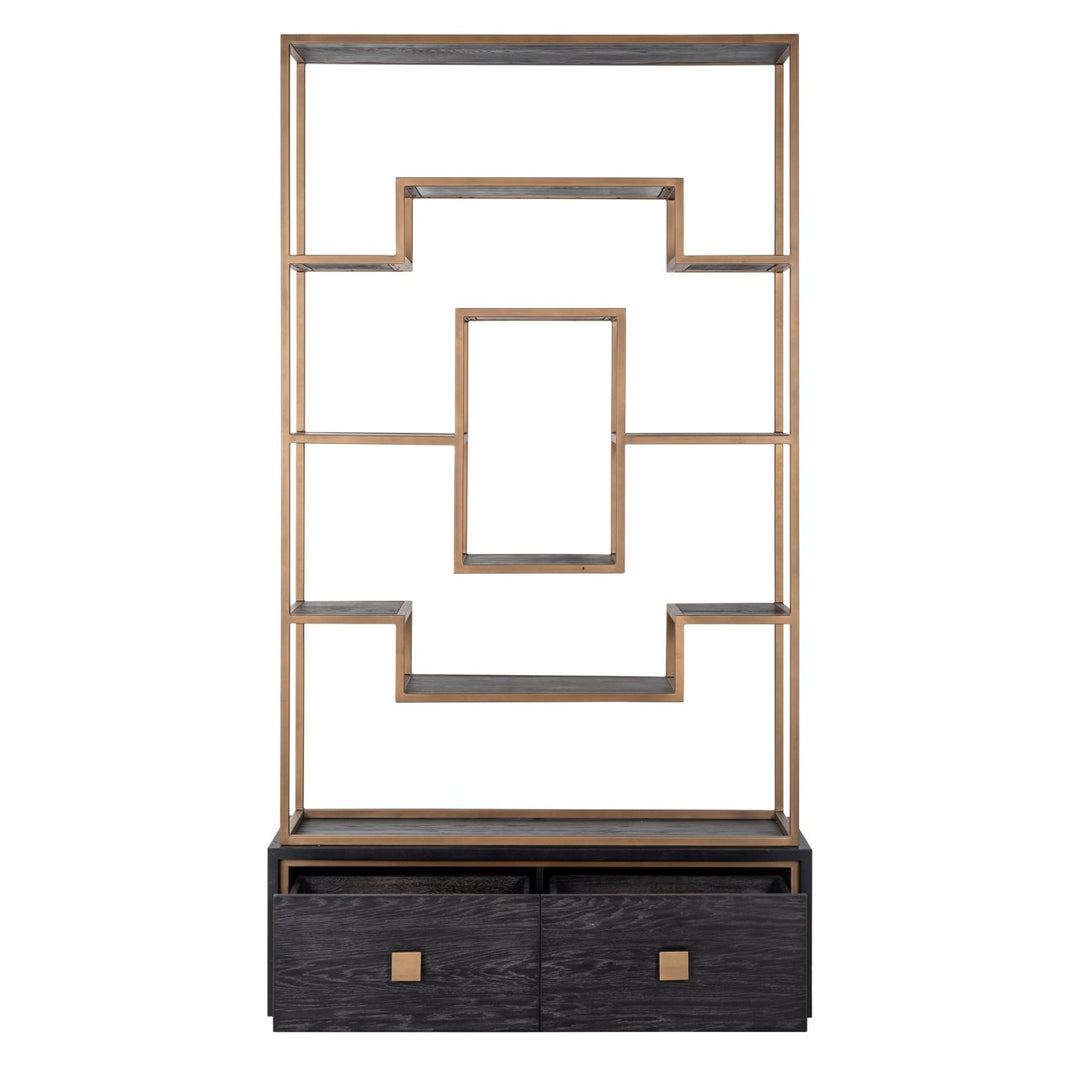 Wandkast Hunter black rustic