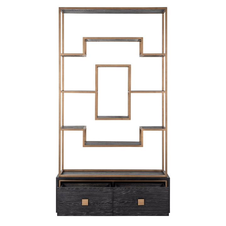 Wandkast Hunter black rustic