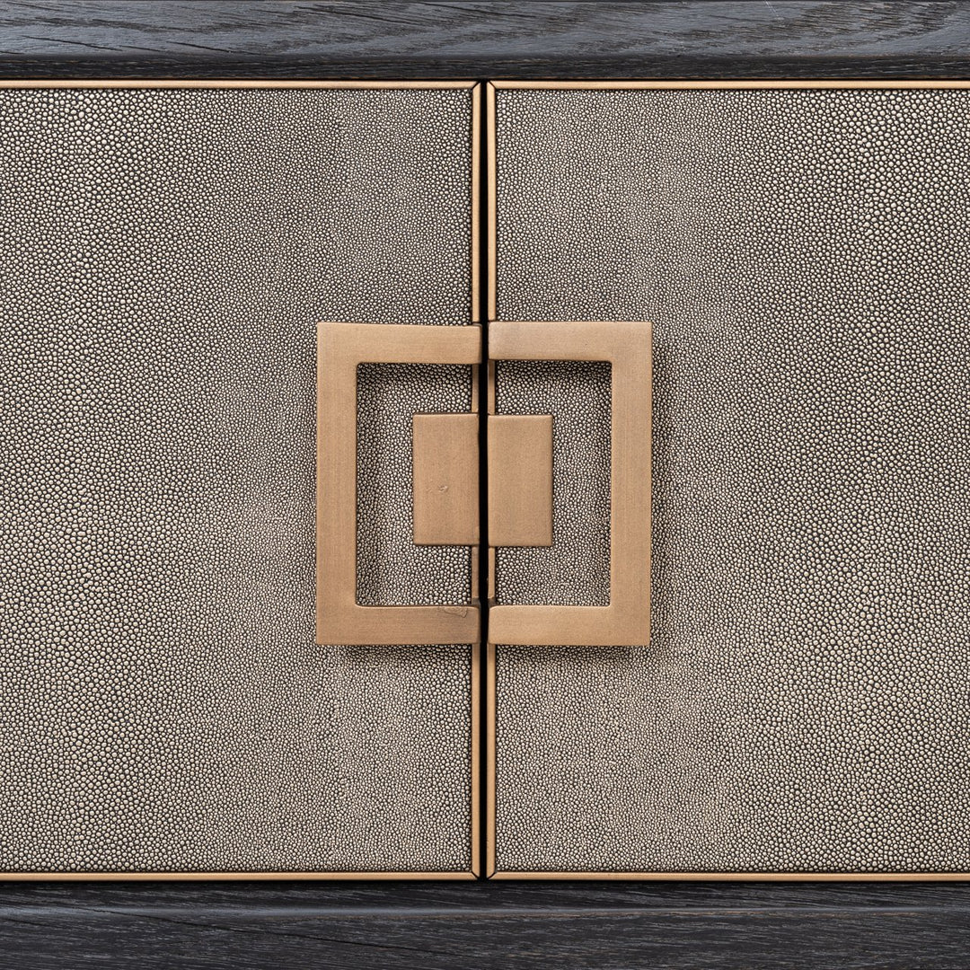 TV-meubel Bloomville brass shagreen