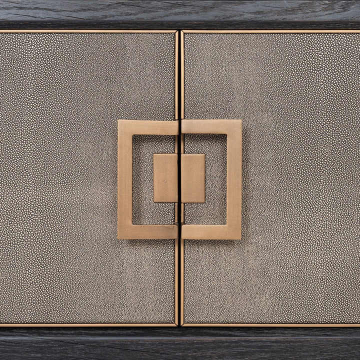 TV-meubel Bloomville brass shagreen