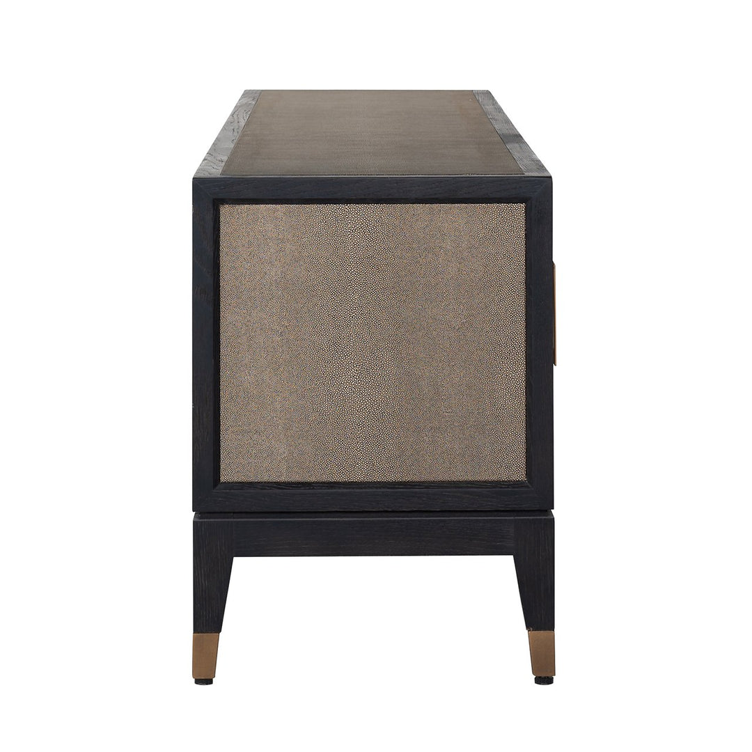 TV-meubel Bloomville brass shagreen
