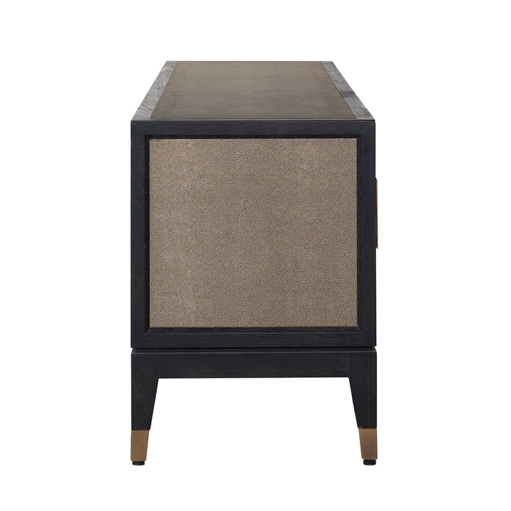 TV-meubel Bloomville brass shagreen