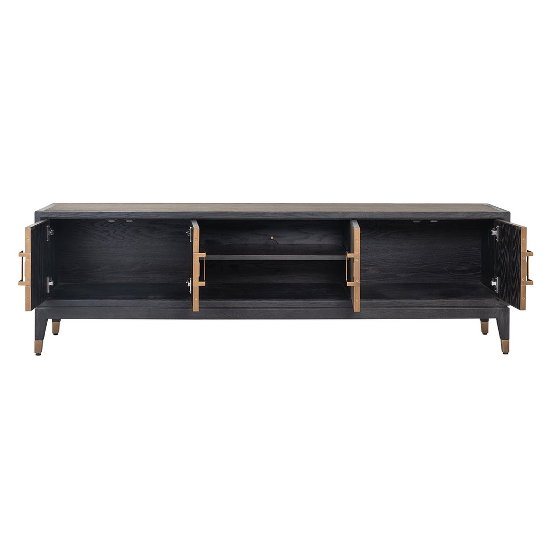 TV-meubel Bloomville brass shagreen