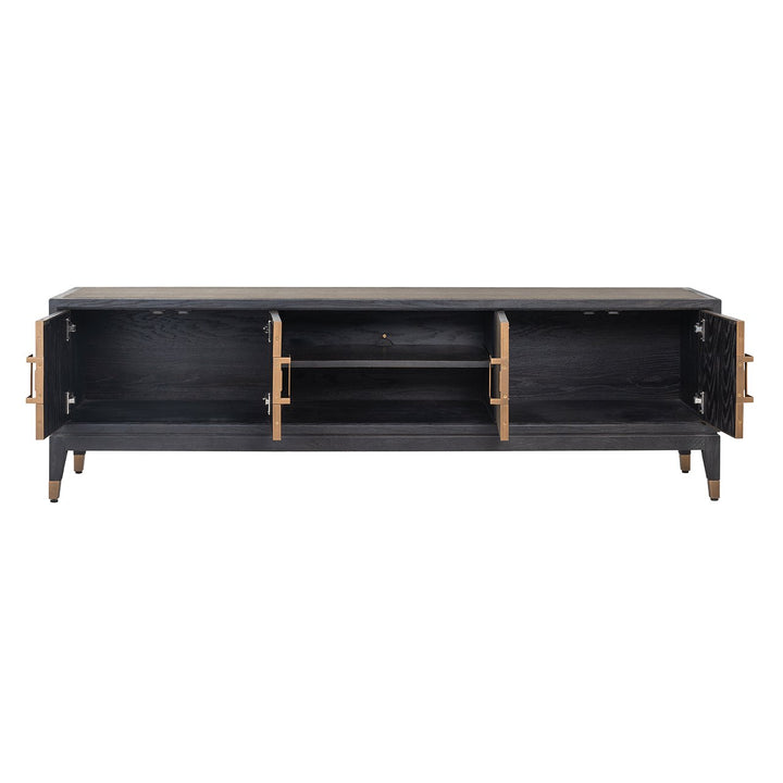 TV-meubel Bloomville brass shagreen