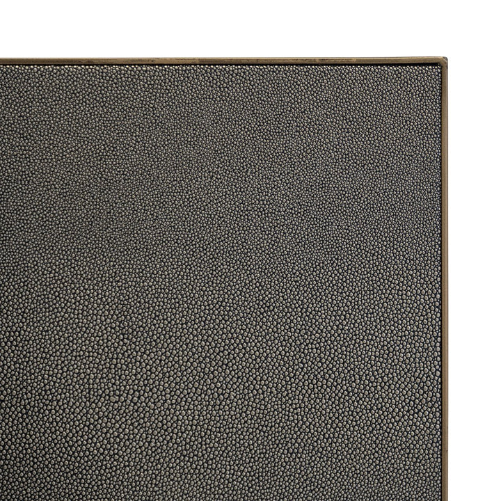 Eettafel Bloomville brass shagreen incl. glass top 200