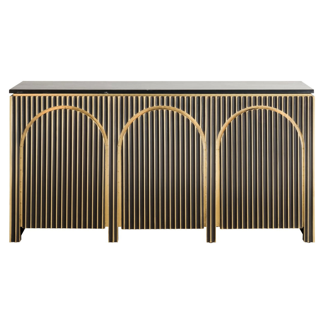 Dressoir Les Arcs brushed gold