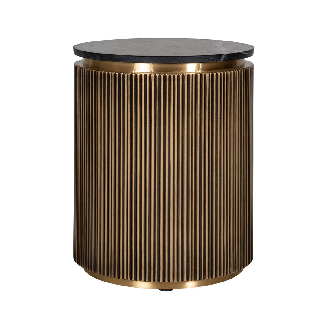 Bijzettafel Ironville gold 50Ø
