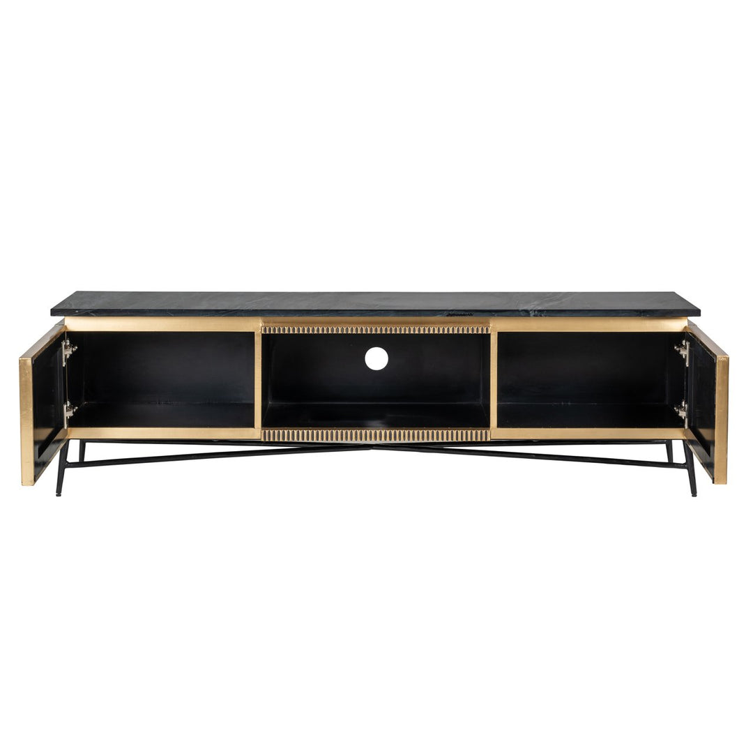 TV-meubel Ironville gold 2-doors