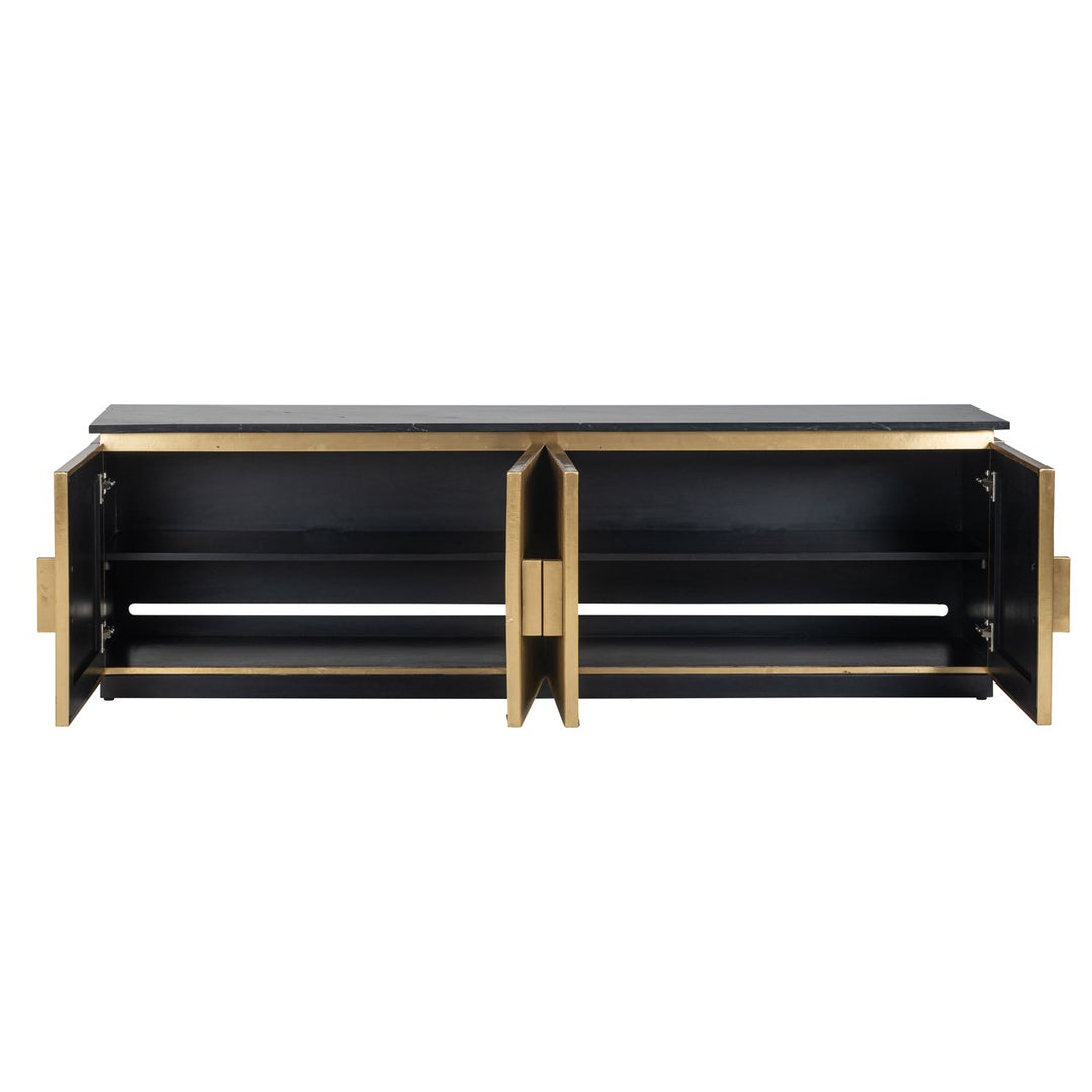 TV-meubel Ironville gold 4-doors