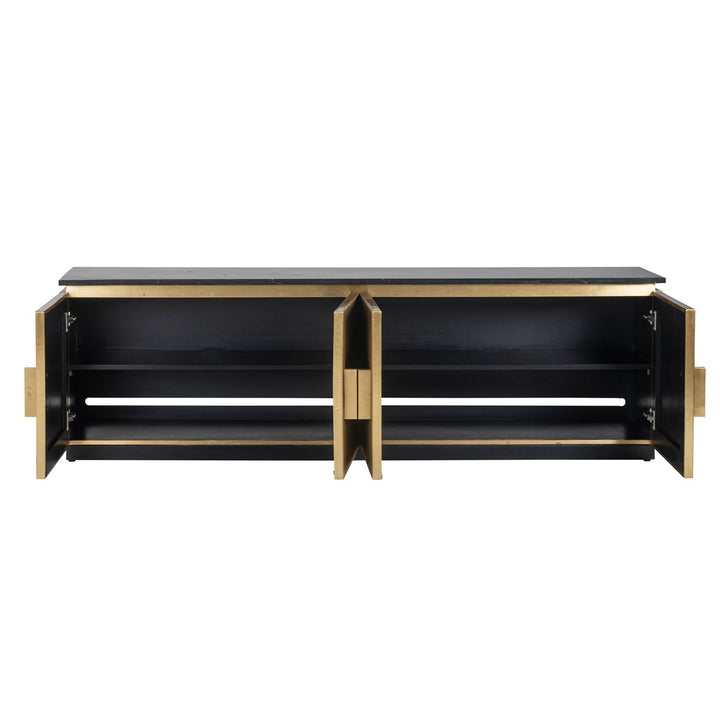 TV-meubel Ironville gold 4-doors