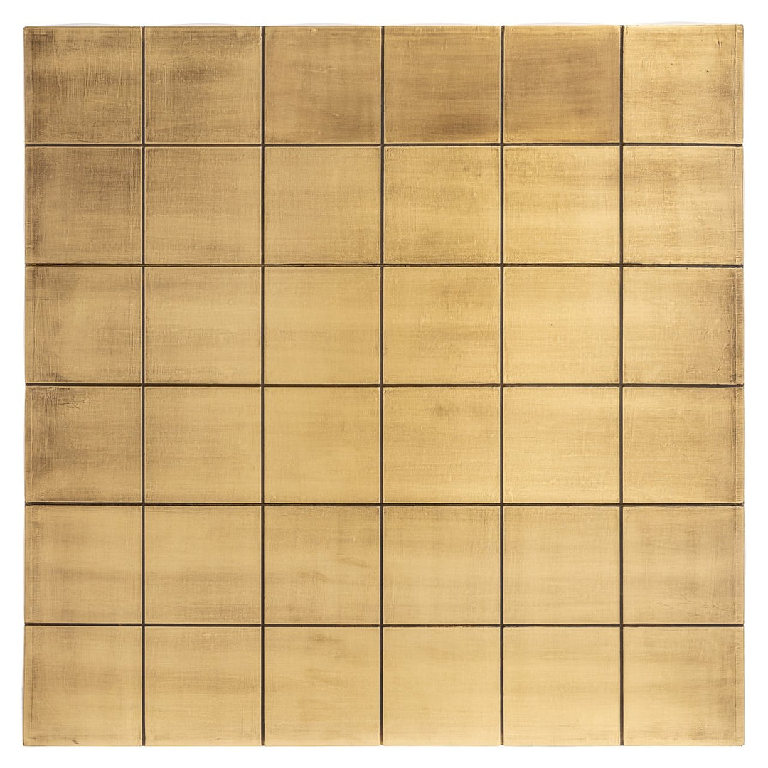 Salontafel Collada brushed gold incl. glass top