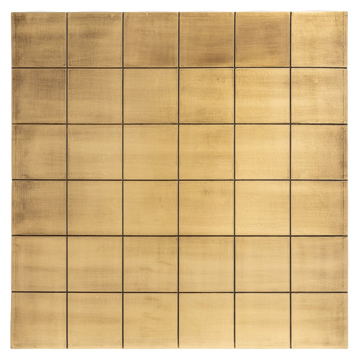 Salontafel Collada brushed gold incl. glass top
