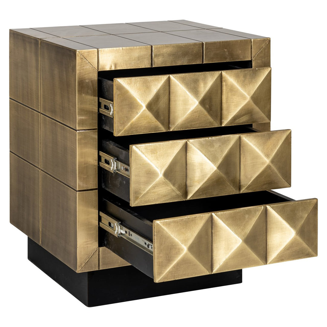 Nachtkastje Collada brushed gold