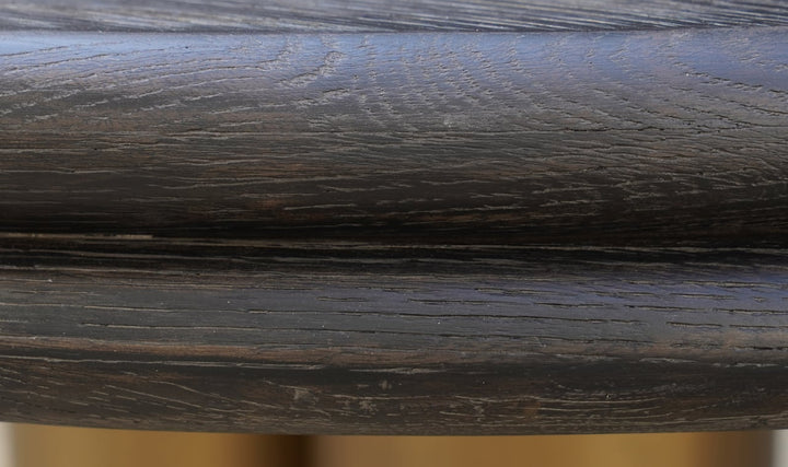 Eettafel Macaron black rustic 130Ø