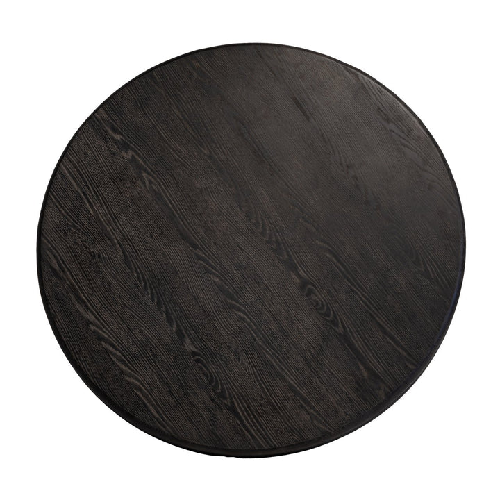 Eettafel Macaron black rustic 130Ø