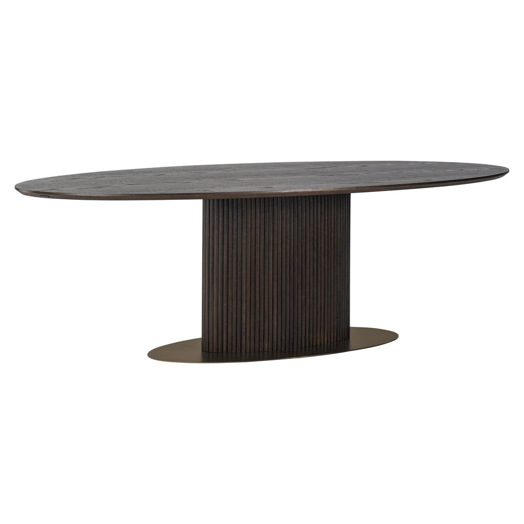 Eettafel Luxor brown oval 235