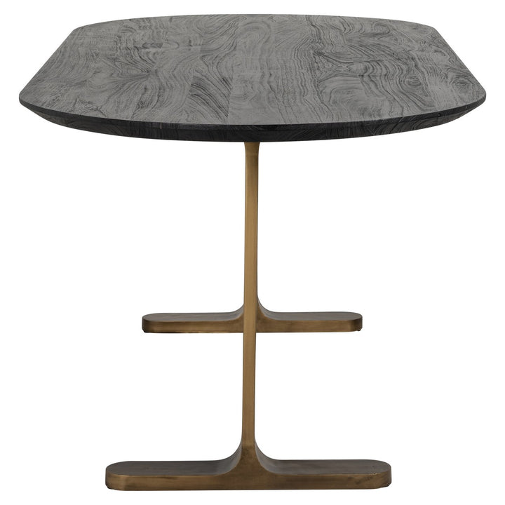 Eettafel Revelin black/gold 235