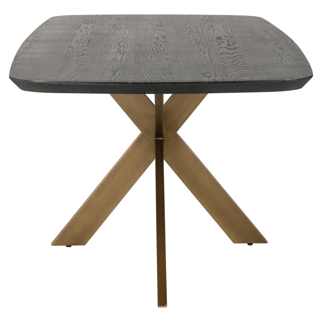 Eettafel Cambon dark coffee danish oval 280