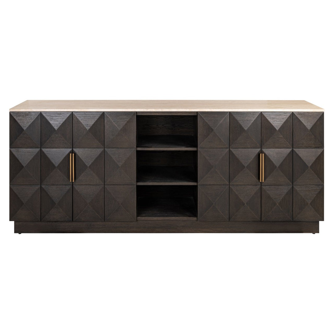 Dressoir Claremont brown  4-doors 2-shelves