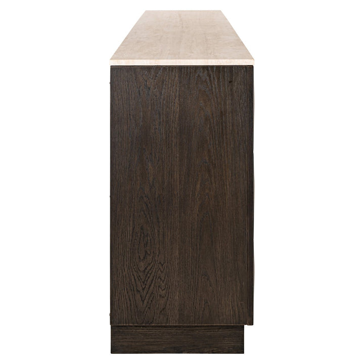 Dressoir Claremont brown  4-doors 2-shelves
