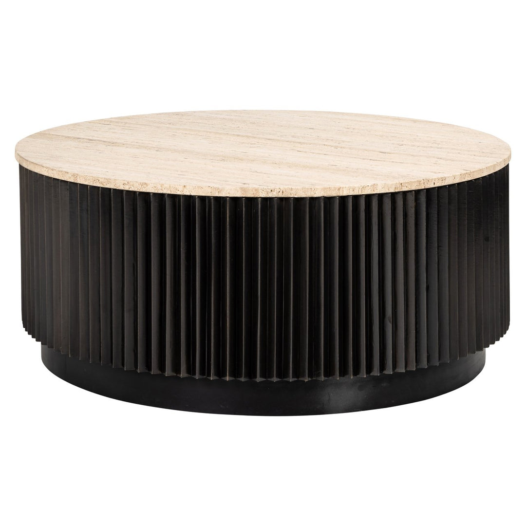 Salontafel Hampton dark brown 90Ø