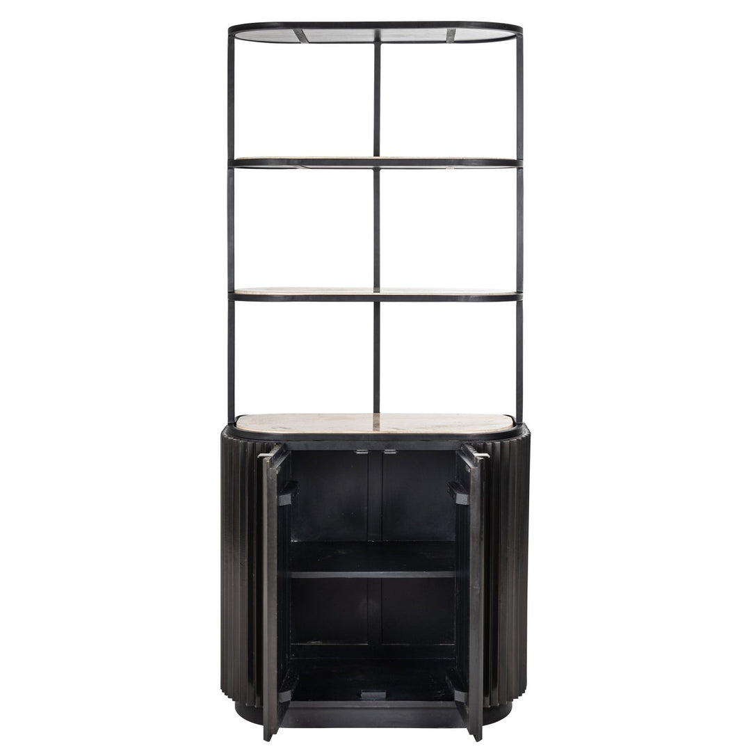 Opbergkast Hampton dark brown