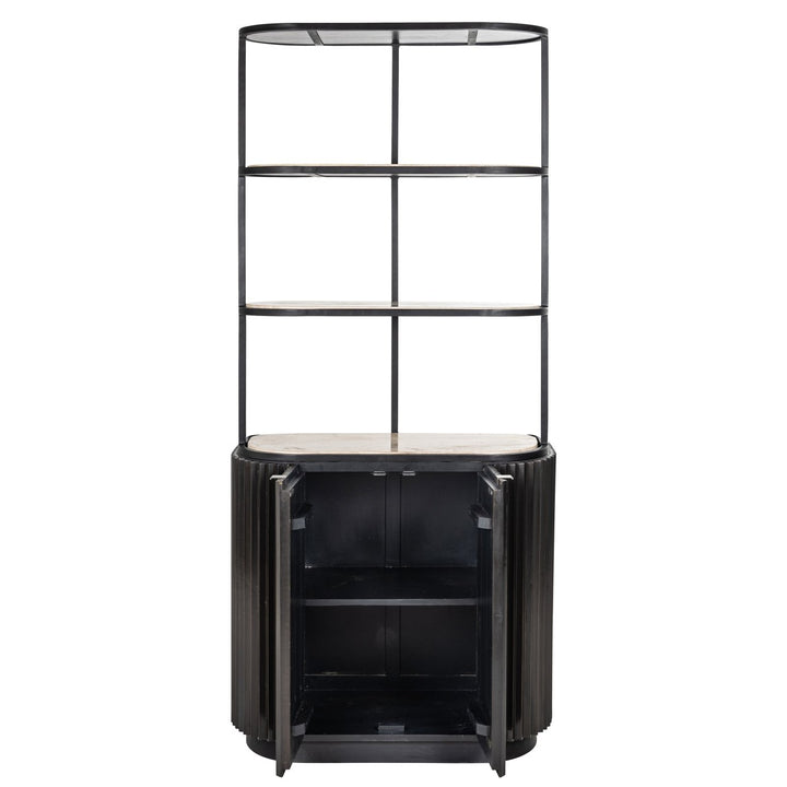 Opbergkast Hampton dark brown