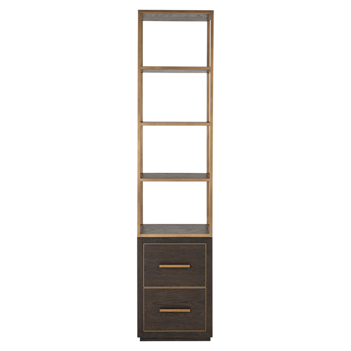 Wandkast Carter brown small 2-drawers