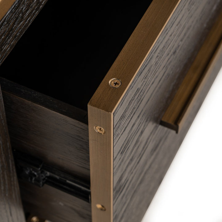 Wandkast Carter brown small 2-drawers