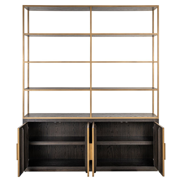 Wandkast Carter brown large 4-doors