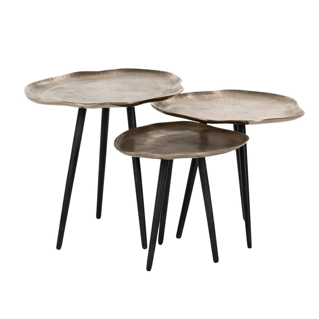 Salontafel Volenta champagne gold (Set of 3)