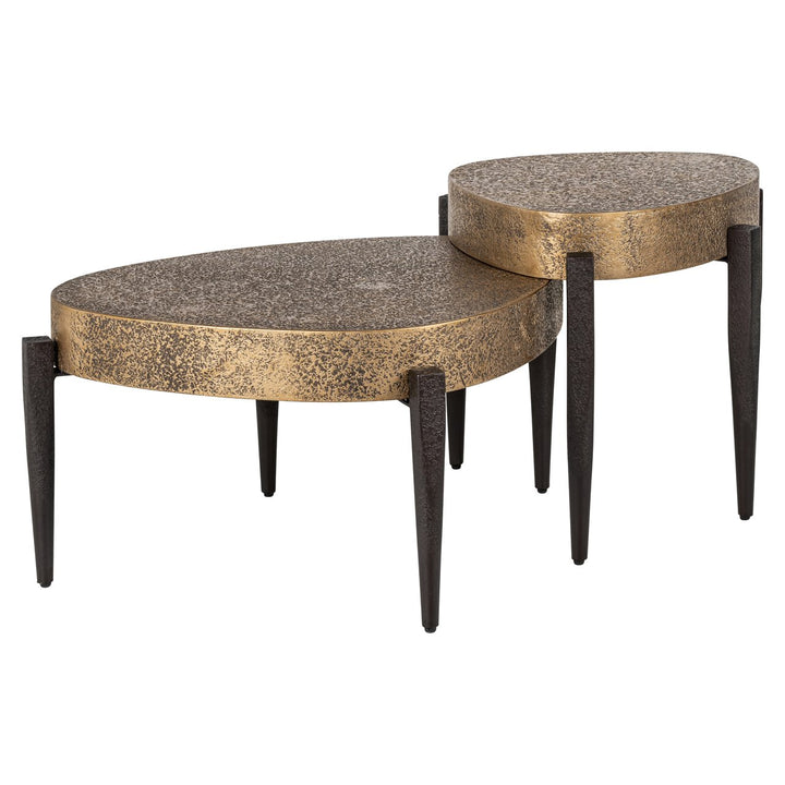 Salontafel Marquee black/gold (Set of 2)