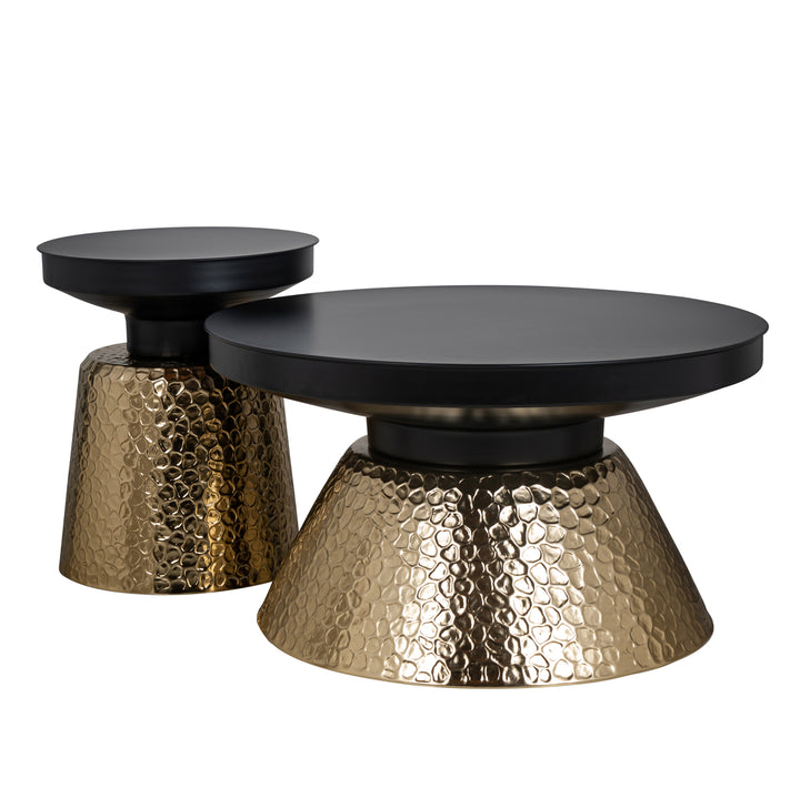 Bijzettafel Freddie black/gold