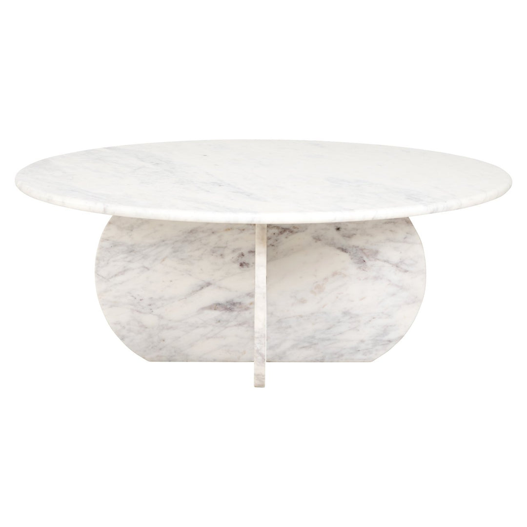 Salontafel Holmes white 90Ø