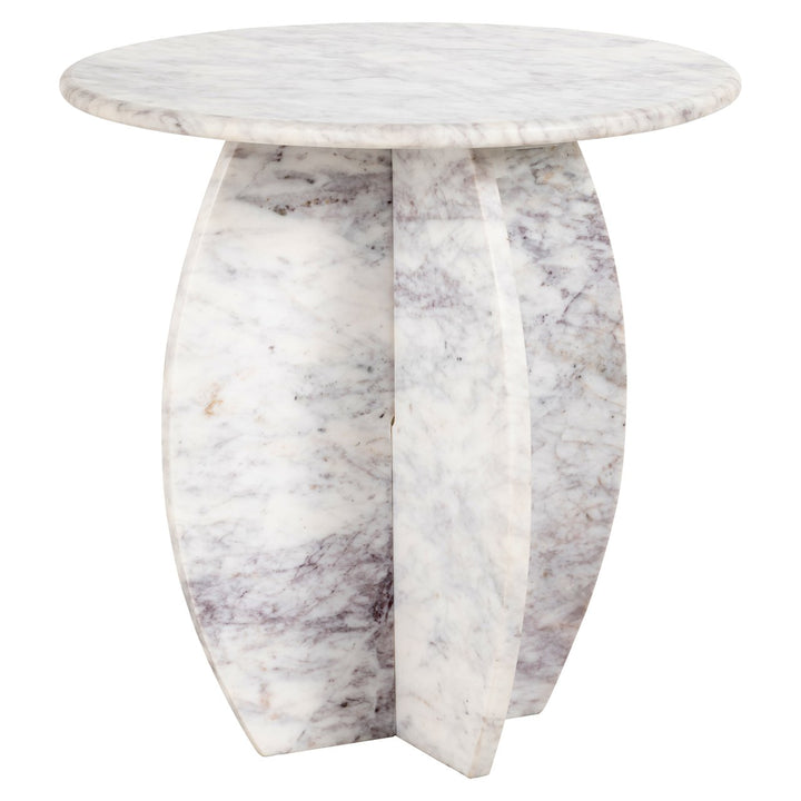 Bijzettafel Holmes white 50Ø