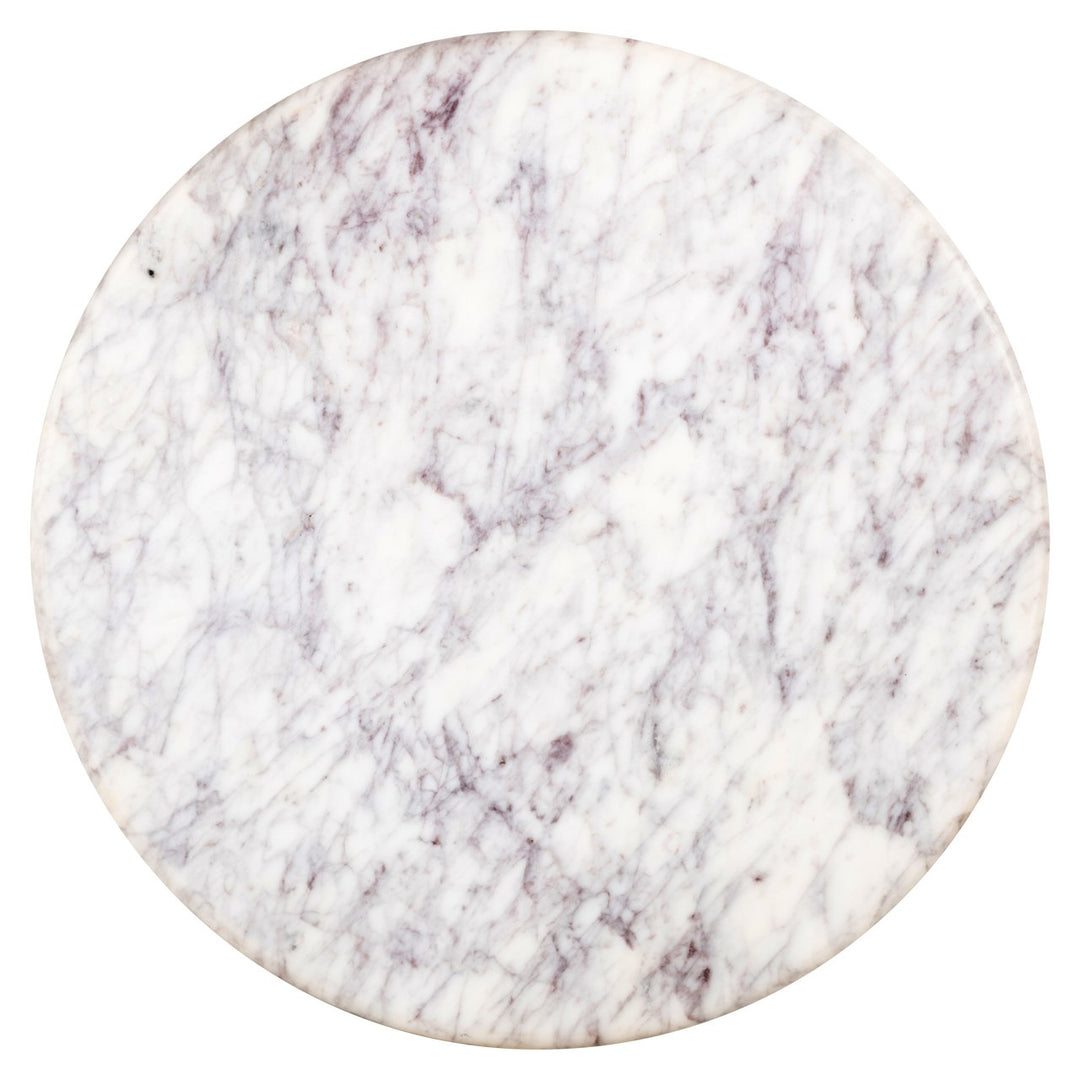 Bijzettafel Holmes white 50Ø
