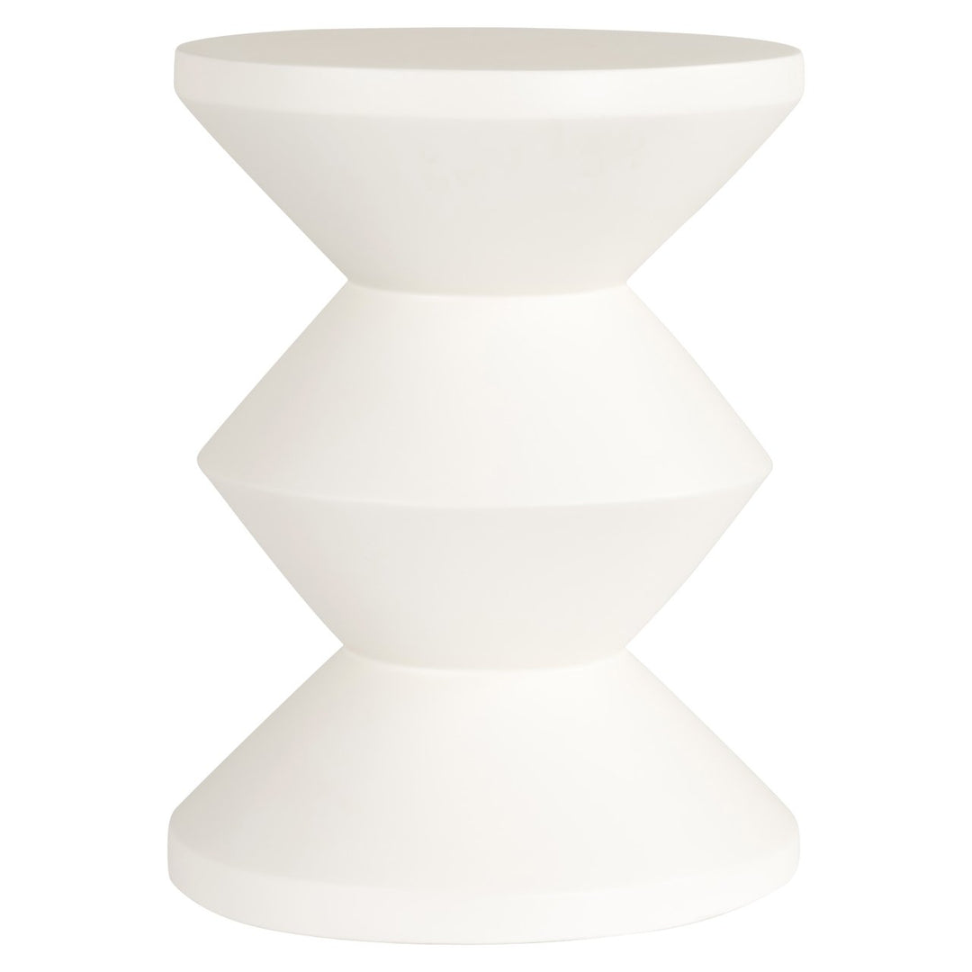 Bijzettafel Bloomstone white 35Ø