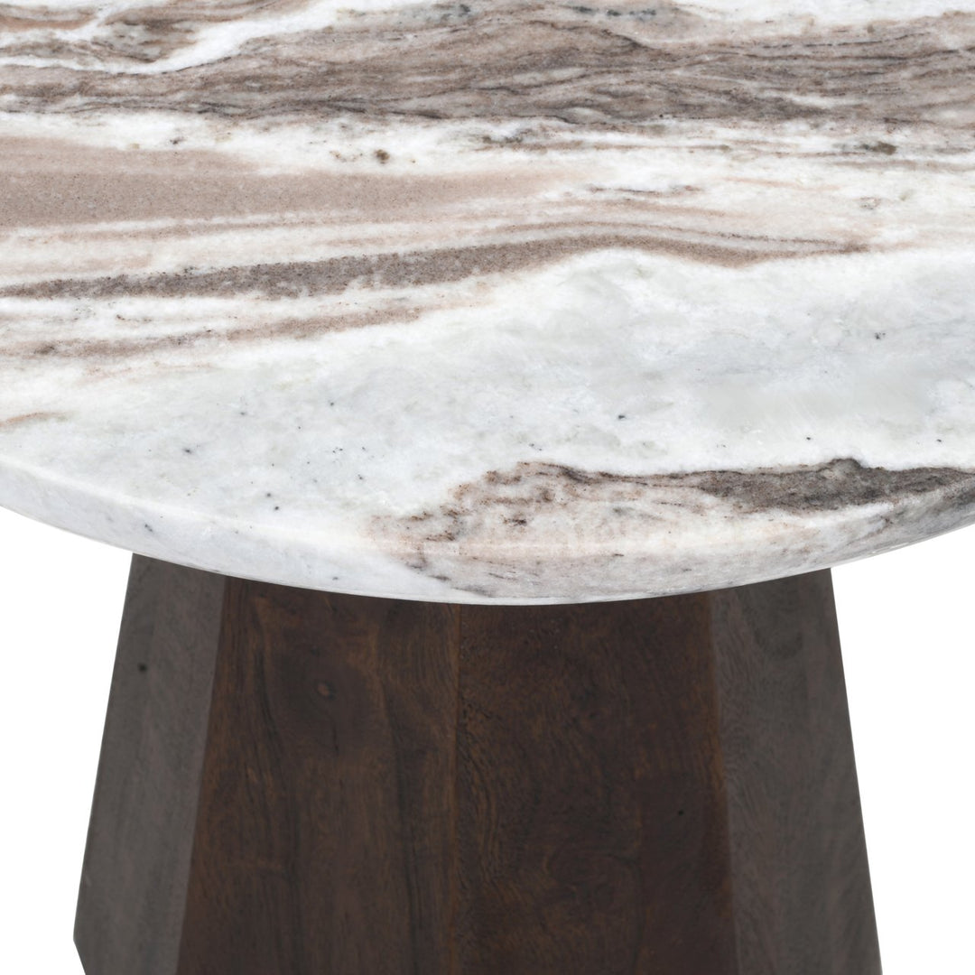Bijzettafel Oberoy Blush beige 45Ø